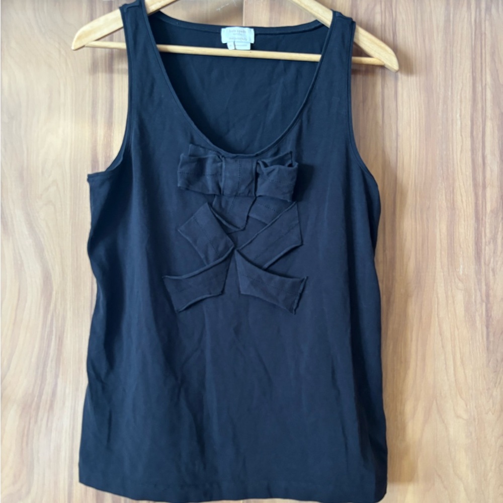 Kate Spade Black Sleeveless Top with Bow Detail size XL
EUC like new